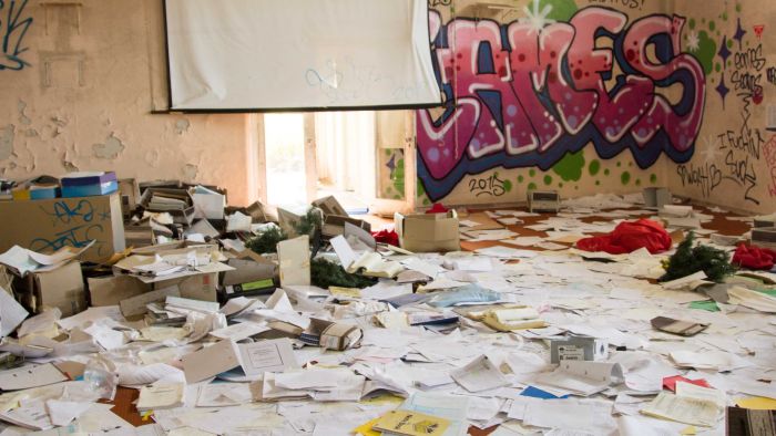 Photo of the office where Over 1000 Medical Records found in Abandoned NSW Health Office