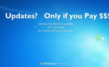 Windows 7 Monthly Fees are Go! Windows7 Updates only if you Pay!