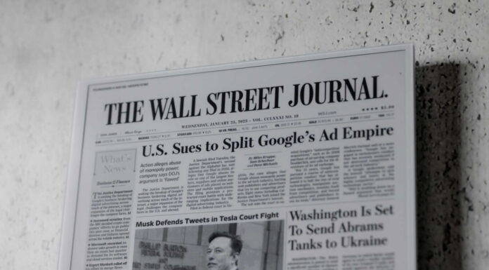 Get Ready for the $4,500 Inch E-Ink Display That Gives You a Digital Newspaper on Your Wall